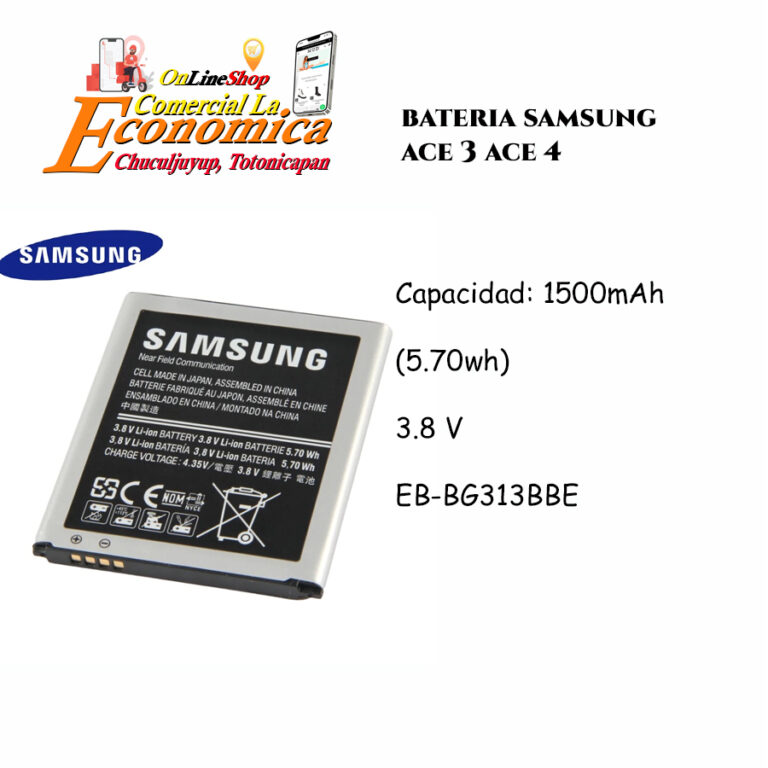 Bateria Samsung Ace 3 Cod 1113 Chuculjuyup Comercial La Economica