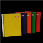 cuadernos espiral 100h media carta linea pasta dura (cod_123)