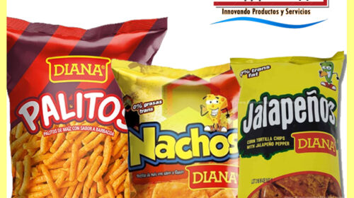 nachos, jalapeños y palitos