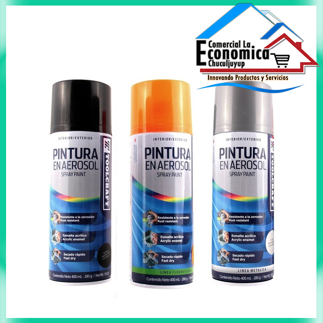 pintura espray billante wolfox (cod_1793) - Comercial La Economica