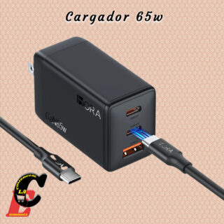 cargador 1 hora 65w