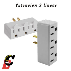 toma corrente extencion 3 lineas